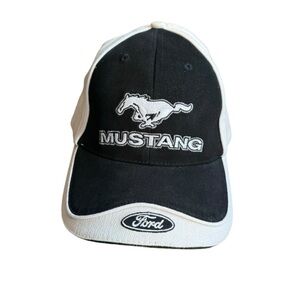 Ford MUSTANG Officially Licensed Black Bone Adjustable Hat